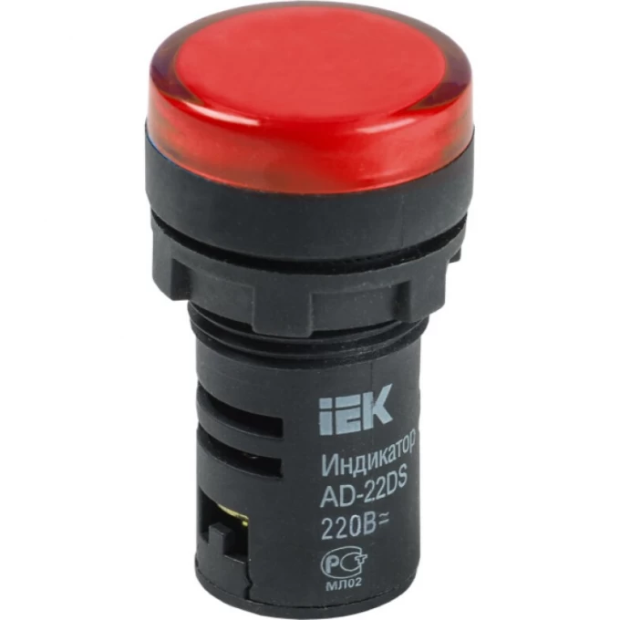 Лампа IEK AD22DS(LED)матрица d=22мм красный 230В - BLS10-ADDS-230-K04 Лампа IEK AD22DS(LED)матрица d=22мм красный 230В - BLS10-ADDS-230-K04