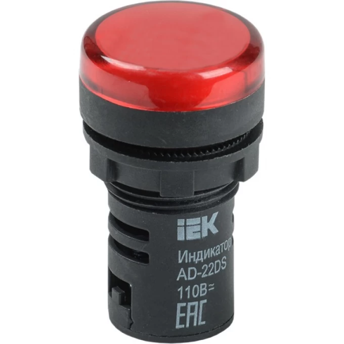 Лампа IEK AD22DS(LED)матрица d=22мм красный 24В AC/DC - BLS10-ADDS-024-K04 Лампа IEK AD22DS(LED)матрица d=22мм красный 24В AC/DC - BLS10-ADDS-024-K04