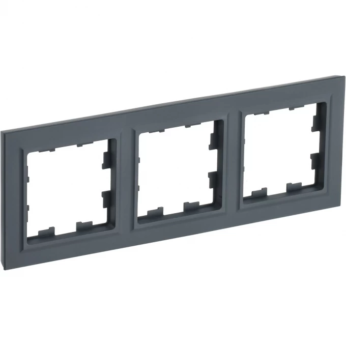 Рамка 3 поста IEK BRITE РУ-3-БрГ графит BR-M32-K53 Рамка 3 поста IEK BRITE РУ-3-БрГ графит BR-M32-K53