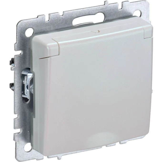 Розетка IEK BRITE с заземлением с защитными шторками и крышкой 16А IP20 РСбш10-3-БрЖ жемчуг BR-R16-16-K36 Розетка IEK BRITE с заземлением с защитными шторками и крышкой 16А IP20 РСбш10-3-БрЖ жемчуг BR-R16-16-K36