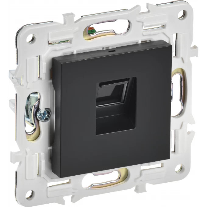 Розетка компьютерная IEK SKANDY RJ45 кат.5E SK-K01Bl черный SK-K10-1-K02 Розетка компьютерная IEK SKANDY RJ45 кат.5E SK-K01Bl черный SK-K10-1-K02