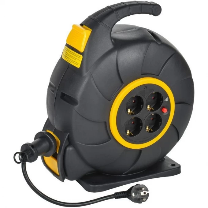 Удлинитель на катушке IEK TWIST 4х20м с заземл. автосмотка 16А IP20 ПВС 3х1.5 TW-KP27-16-04-20 Удлинитель на катушке IEK TWIST 4х20м с заземл. автосмотка 16А IP20 ПВС 3х1.5 TW-KP27-16-04-20