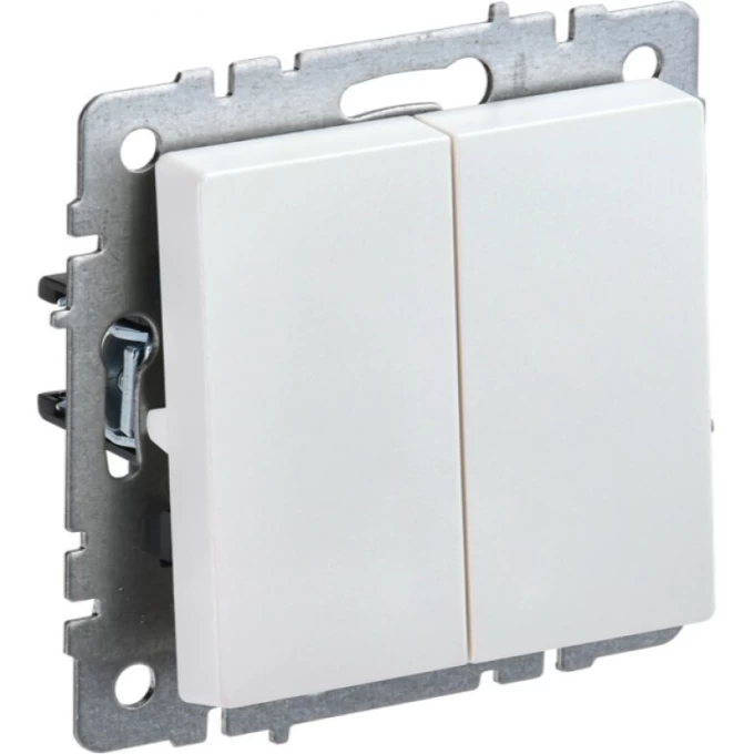 Выключатель 2-клавишный IEK BRITE 10А ВС10-2-0-БрЖ жемчуг - BR-V20-0-10-K36 Выключатель 2-клавишный IEK BRITE 10А ВС10-2-0-БрЖ жемчуг - BR-V20-0-10-K36
